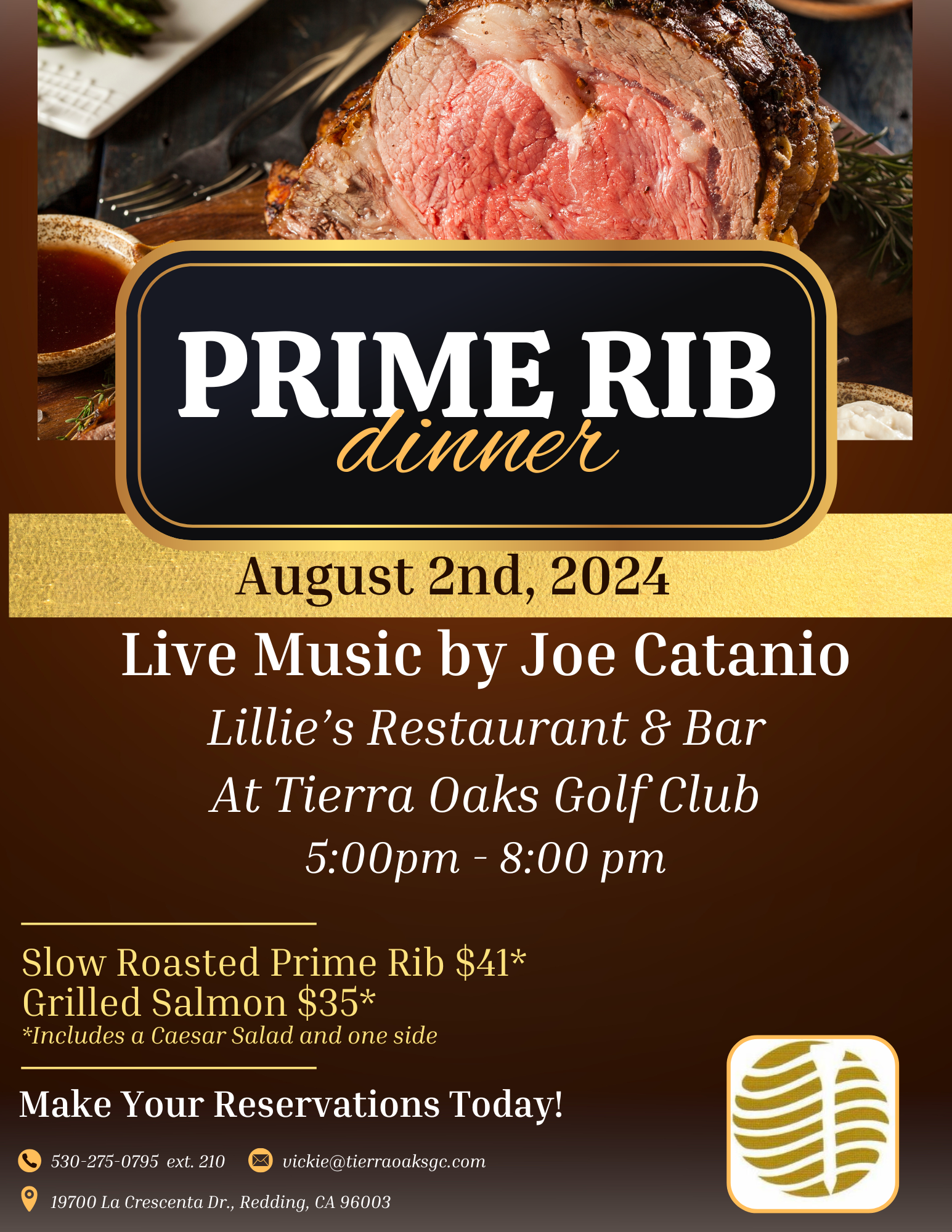 Prime Rib Dinner