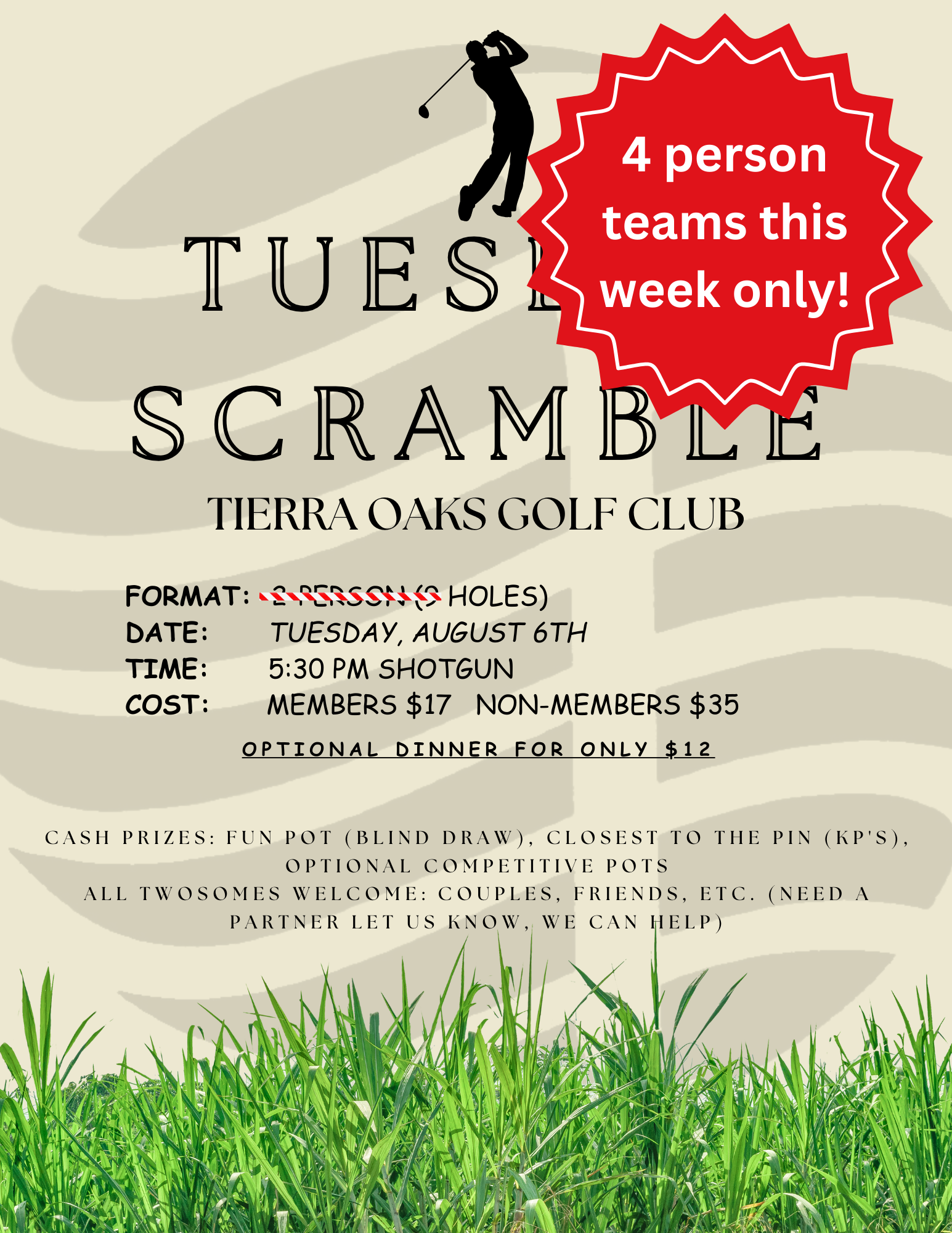 TUESDAY SCRAMBLE LOGO Real Estate Flyer 1